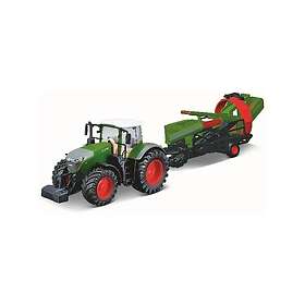 Bburago Fendt 1050 Vario with Cultivator Tractor 10 cm