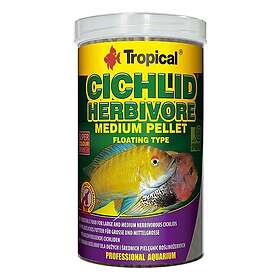 Tropical Cichlid Herbivore Medium Pellet 500ml