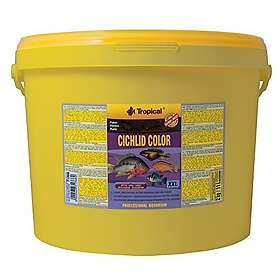 Tropical Cichlid Color Flakes 11L 2kg Nourriture pour cichlides, Riche en proteines et rehaussant la Couleur, Flocons