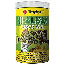 Tropical Hi-Algae Discs XXL 1000ml 500g Nourriture avec algues pour Grands Poissons mangent dans Le Fond