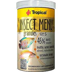 Tropical Insect Menu GRANULES Size S 1000ml 540g Aliment pour Poisson sous Forme de granulés à Base de 3 Insectes Qui se noient