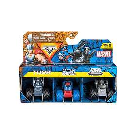 Monster Jam Mini 1:87 Marvel 3 Pack Bundle