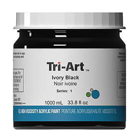 Tri-Art High Viscosity Akrylfärg 1000ml Ivory Black