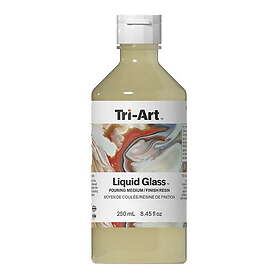 Tri-Art Liquid Glass Pouring Medium 250ml, fungerar även som resinliknande lack för akrylfärg