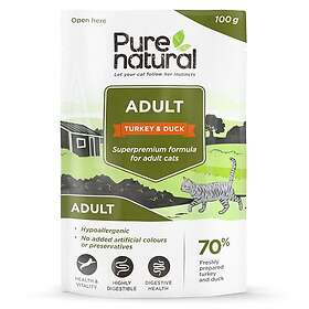 Pure Natural Cat Adult Turkey & Duck 100g