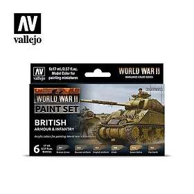 Vallejo 70.203 WWII Paint Set American Armour & Infantry