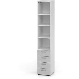 Optizen Armoire contemporaine avec tiroirs Ezra Hauteur215,6 V92/V93/V96