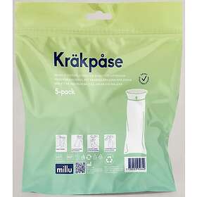 Millu Kräkpåse 100% återvunnen plast 5-pack