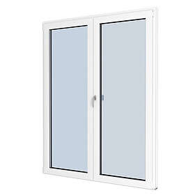 Byggmax Terrassedør i helt glass innovervendt pardør 160x180cm