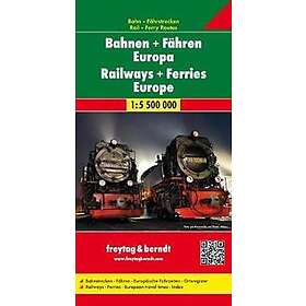 Railway Ferries Europe, Railway Map RailwayFerry Map 1:5 500 000