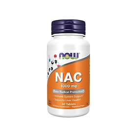Now Foods NAC Acetyl-Cysteine 1000 mg, 60 Tablets