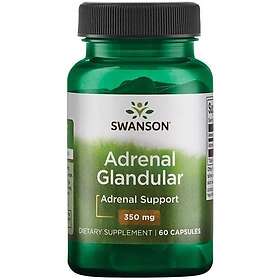 Swanson Adrenal Glandular, 350mg 60 Capsules