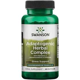 Swanson Adaptogenic Herbal Complex with Rhodiola, Ashwagandha & Ginseng 60 caps