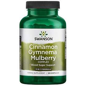 Swanson Cinnamon Gymnema Mulberry Complex 120 caps