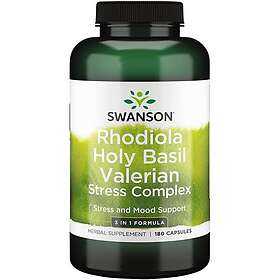 Swanson Full Spectrum Rhodiola Holy Basil Valerian Stress Complex 180 Capsules