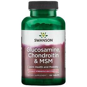 Swanson Glucosamine, Chondroitin & MSM, 750mg 120 tablets