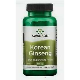 Swanson Korean Ginseng, 500mg 100 caps