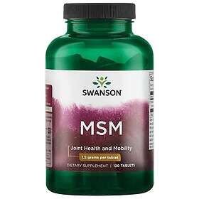 Swanson MSM Methylsulfonylmethane, 1500mg 120 tabs