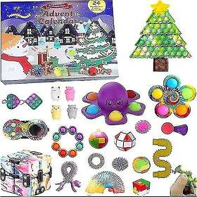 Jul adventskalender Present Fidget Toys Stress Relief Fidget Toy Blind Box Barn 10