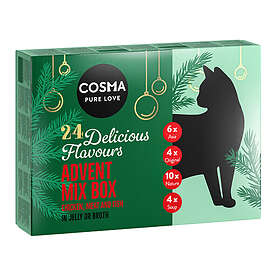 Cosma Adventskalender 24 x Cosma våtfoder (1710g)
