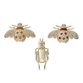 Holiday Collection Jeweled Insect Clip Set