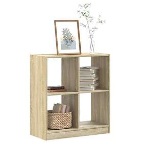 vidaXL Bokhylla sonoma-ek 68,5x32x75 cm konstruerat trä