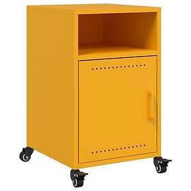 vidaXL Nightstand Mustard Yellow 36x39x59cm Steel 820347