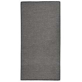 vidaXL Utomhusmatta plattvävd 100x200 cm grå