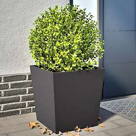 vidaXL Plant Pot 2-pack 50x50x50 cm Stål Svart