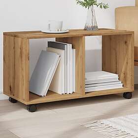 vidaXL Skåp med hjul ek 72x33x42,5 cm konstruerat trä