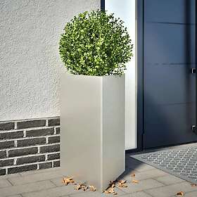 vidaXL Odlingslåda triangulär 50x43x75 cm rostfritt stål