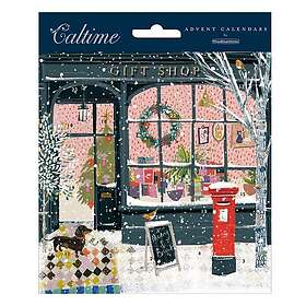 Christmas Shopping Gift Shop Caltime Advent Calendar Card 