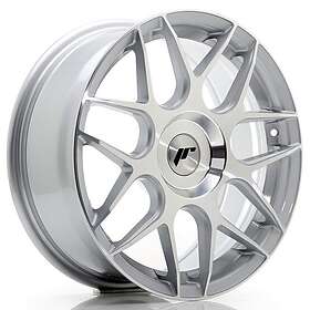 Japan Racing JR Wheels JR18 17x7 ET20-40 BLANK Silver Machined Face