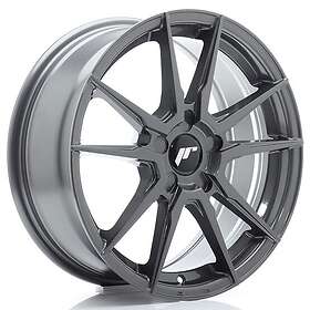 Japan Racing JR Wheels JR21 17x7 ET20-40 5H BLANK Hyper Gray