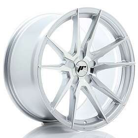 Japan Racing JR Wheels JR21 19x9 ET20-40 5H BLANK Silver Machined Face