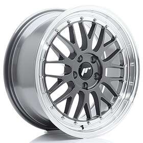 Japan Racing JR Wheels JR23 18x8 ET40 5x112 Hyper Gray w/Machined Lip