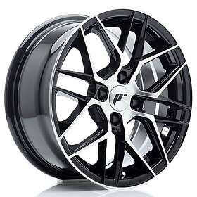 Japan Racing JR Wheels JR28 15x7 ET38 4x100 Gloss Black Machined Face