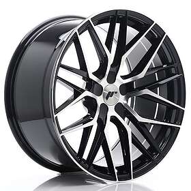 Japan Racing JR Wheels JR28 20x10 ET20-40 5H BLANK Gloss Black Machined Face