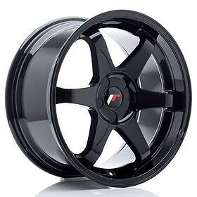 Japan Racing JR Wheels JR3 18x9 ET15-40 5H BLANK Gloss Black