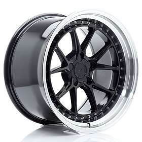 Japan Racing JR Wheels JR39 18x10,5 ET15-22 5H BLANK Glossy Black w/Machined Lip