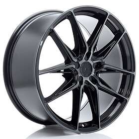 Japan Racing JR Wheels JR44 20x8 ET20-40 5H BLANK Black Machined w/Tinted Face