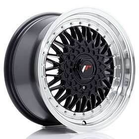 Japan Racing JR Wheels JR9 16x8 ET25 BLANK Gloss Black w/Machined Lip