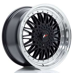 Japan Racing JR Wheels JR9 18x9 ET20-40 BLANK Gloss Black w/Machined Lip