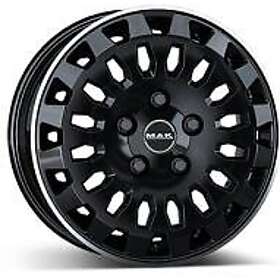 MAK Wheels Overland dark 7,00x17.0 ET45.0 CB66.10 5x114.3 Black/polished lip