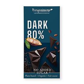 Benjamissimo Sockerfri Choklad Mörk 80% 60g