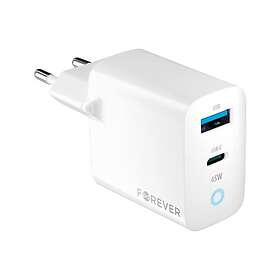 Forever TC-06-45AC GaN 1x USB-C + 1x USB 45W