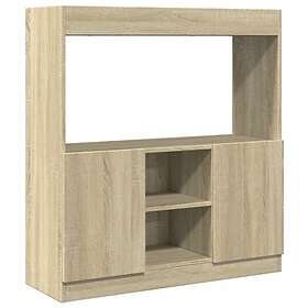 vidaXL Högskåp sonoma-ek 92x33x100 cm konstruerat trä