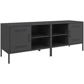 vidaXL Tv-bänk 2 st svart 68x39x50,5 cm stål