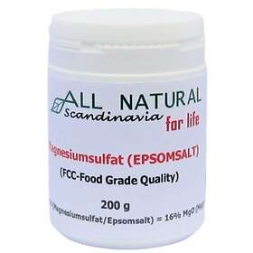 All Natural Scandinavia Magnesiumsulfat-Epsomsalt 200g