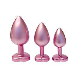 Dream Toys Gleaming Love Pearl Pink Buttplug Set